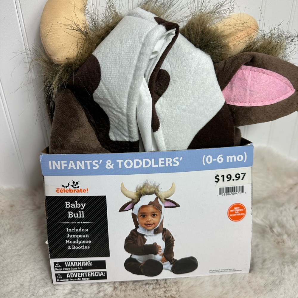 Baby Bull Costume.. 0-6 months
